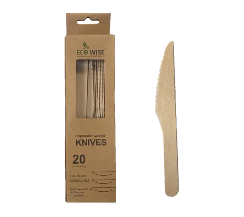 Disposable Wooden Knife Pack Of 20