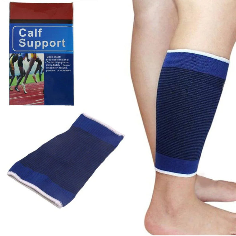 2 x Elastic Calf Support Neoprene Protection Sport Running Injury Calf Support