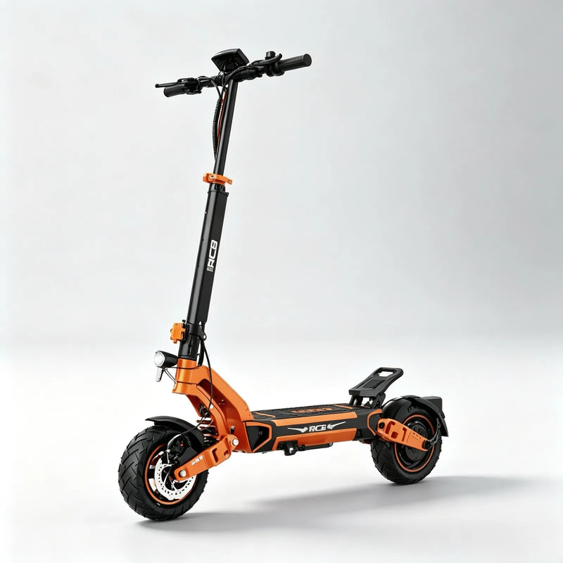 RCB D7 Foldable Electric Scooter, 20.8Ah,500W Commuter E-Scooter, 25KM/H Speed Limit, 10" Vacuum Tyres, Dual Disc Brakeses