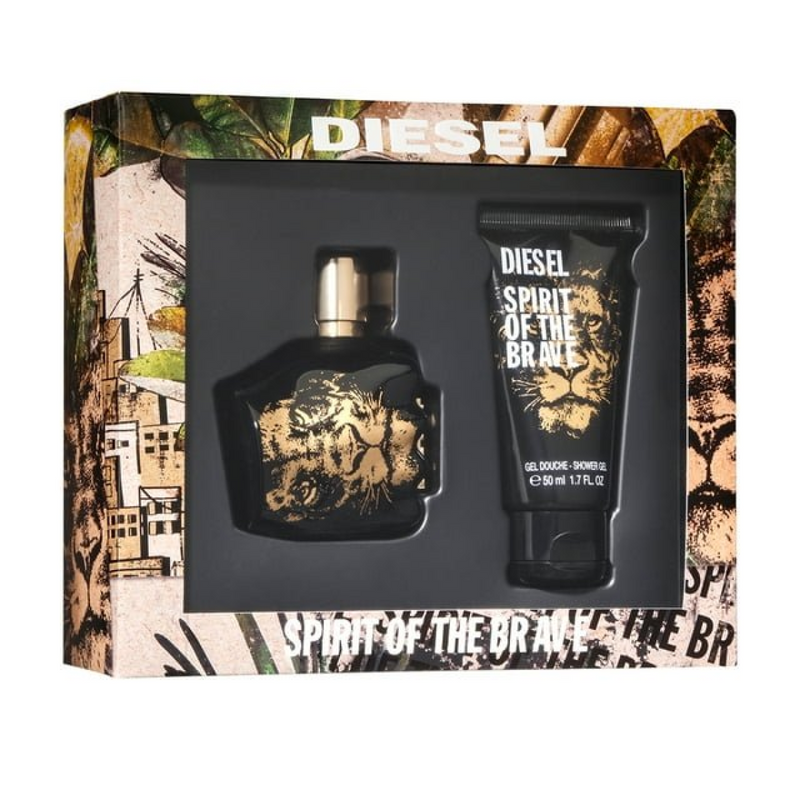 Diesel Spirit Of The Brave Gift Set (Eau De Toilette Spray 50ml  Shower Gel 50ml)