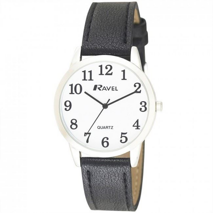 Ravel Mens Classic Leather Strap Watch R0132.01.1