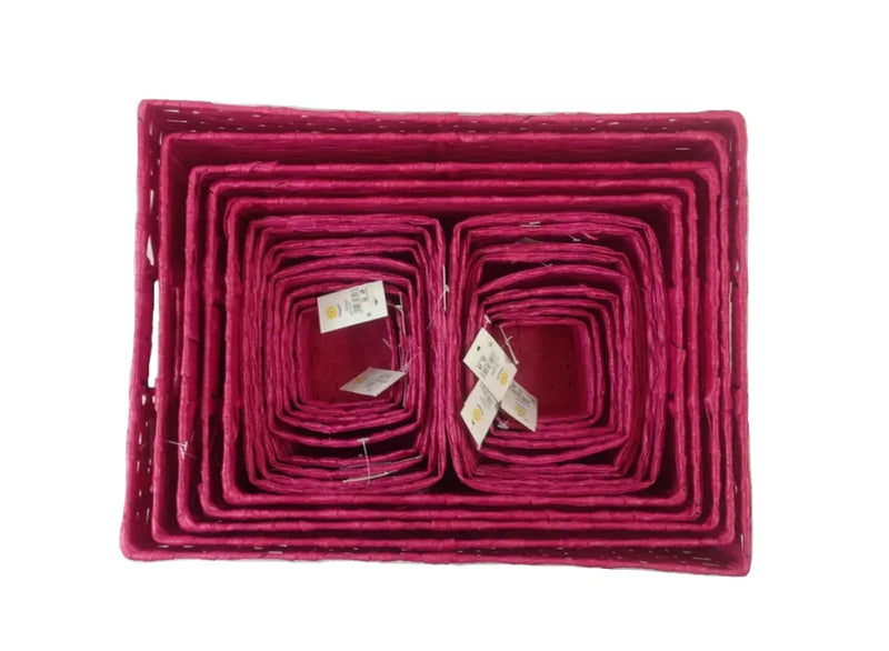 Gift Organiser Basket Hamper Set Of 23 Assorted Sizes And Colours
