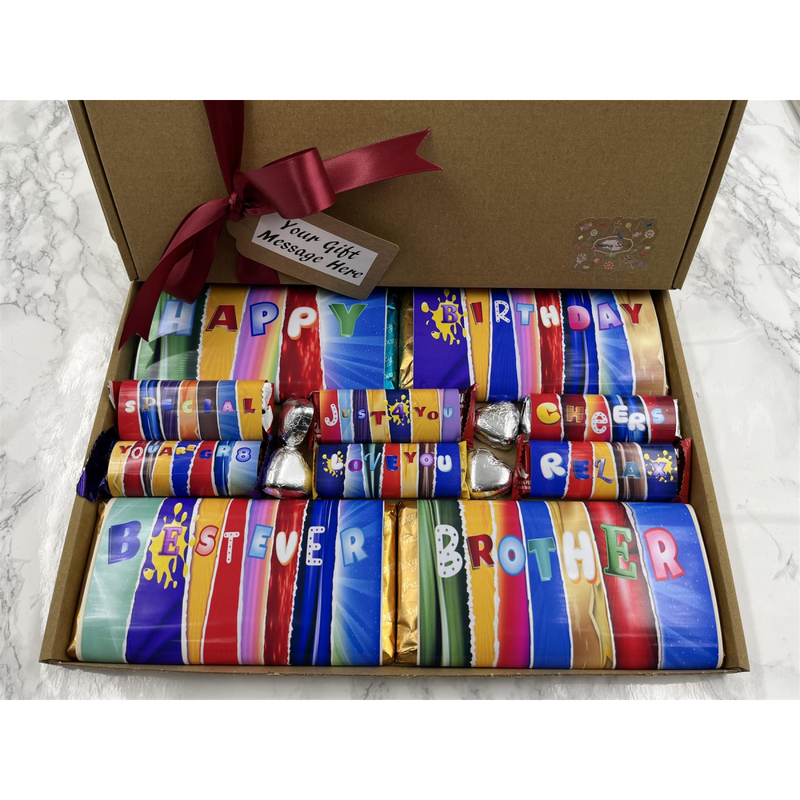 Fun Novelty Birthday Chocolate Wrapper Gift Box - Brother