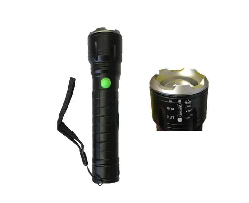 Metal Led Torch Flashlight With Zoom 100 Lumen