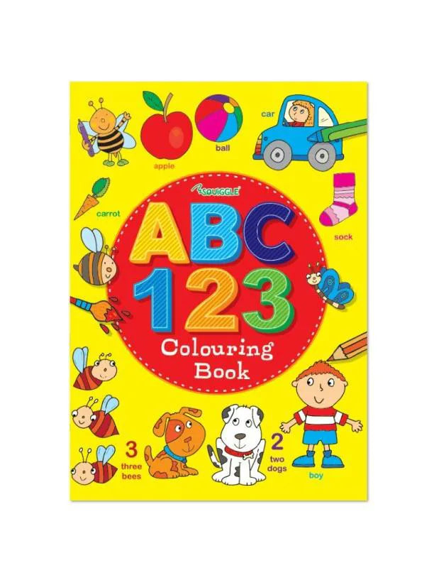 A4 My Brilliant Abc 123 Children'S Colouring Book