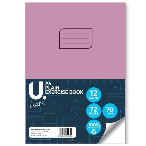 A4 Plain E x ercise Book