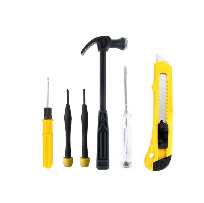 Diy Tools Set Of 6 Hammer Stanley Knife Screwdrivers