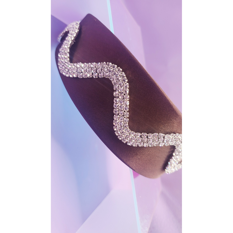 Wavey Crystal Hair band