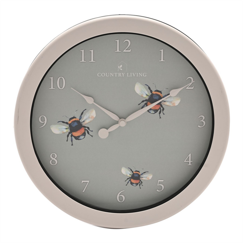 Country Living Outdoor Clock - Bee  26.5 cm