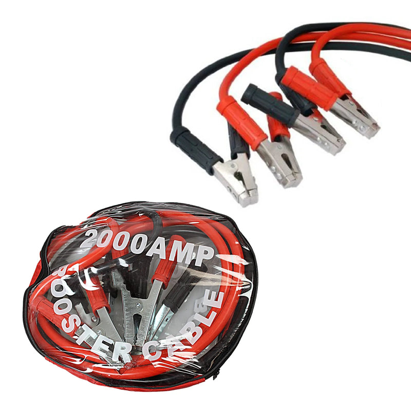 Heavy Duty Jump Car Start Jump Lead 2000 Amp 2 Metre Red Black