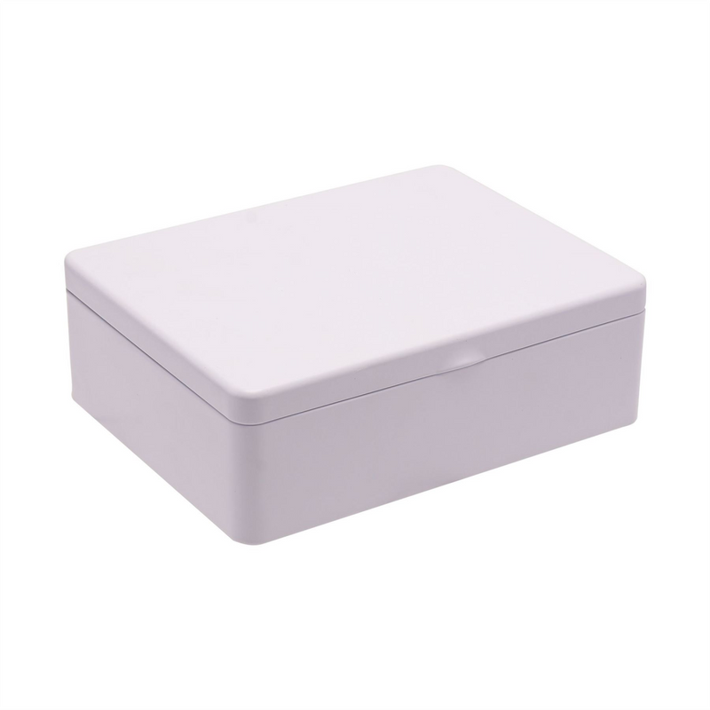 Now Or Never Studios Made to Order Tin Box Painted White