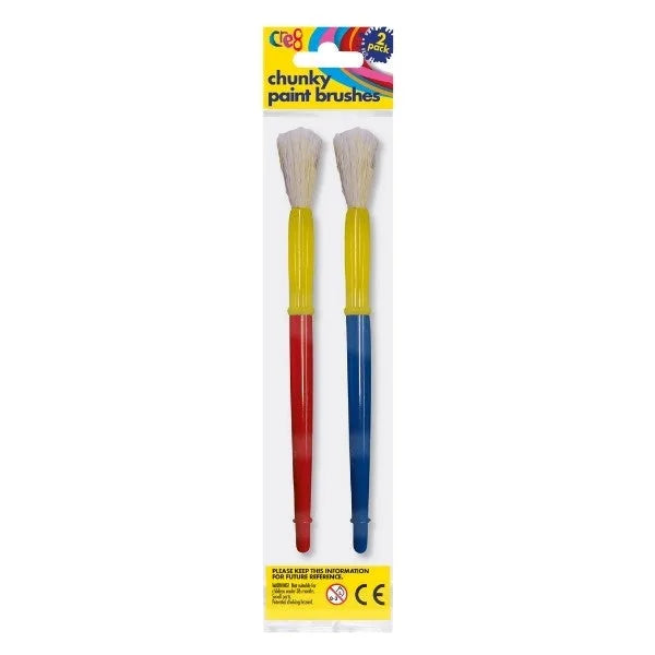 Cre8 Chunky Paint Brushes Pack Of 2