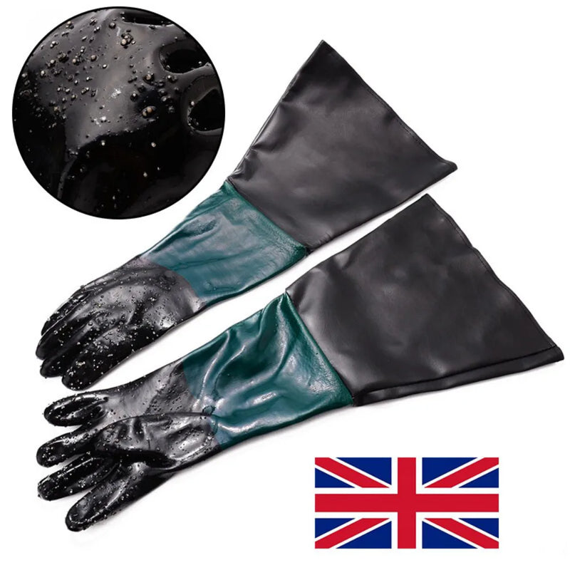 High Quality Sandblasting Non Slip Gloves 60cm for Sand Blast Cabinet Blasting