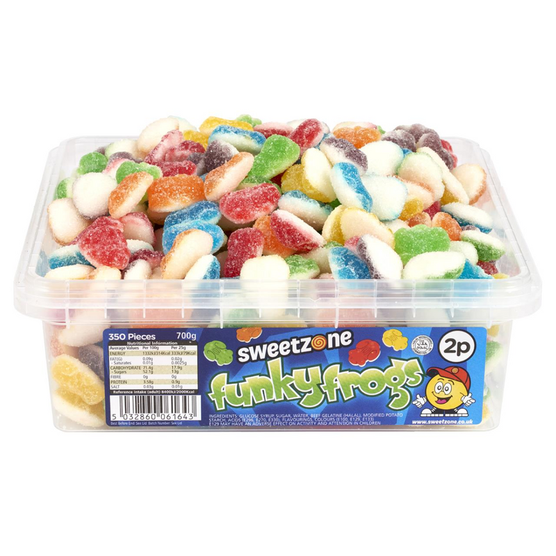 Funky Frogs 700g Tub Sweets
