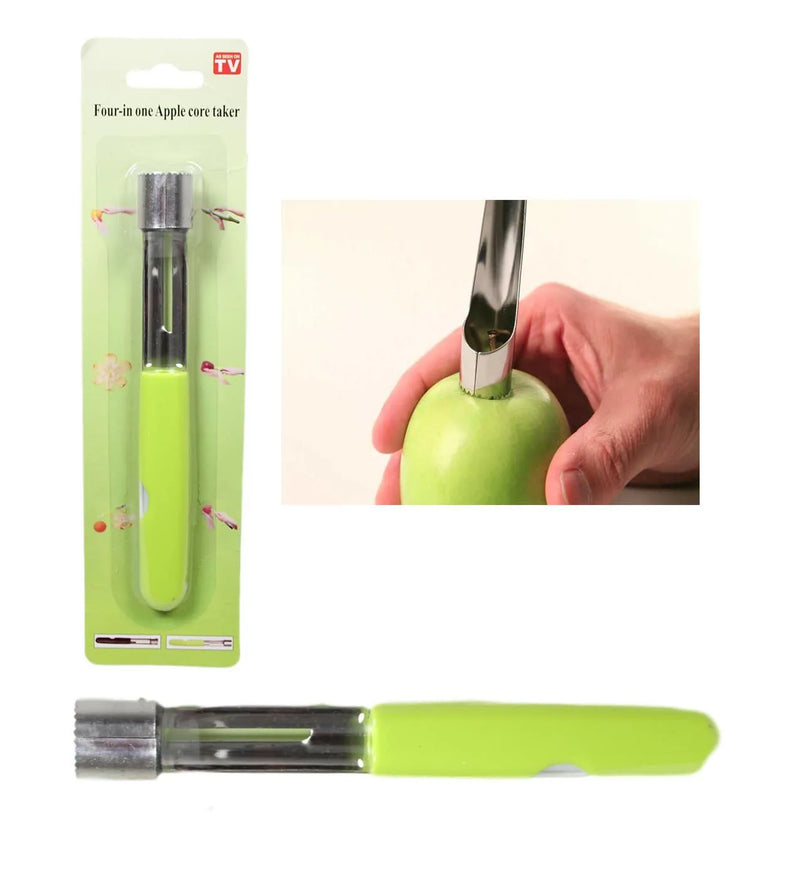 Steel Apple Corer Remover With Plastic Handle Assorted Colours