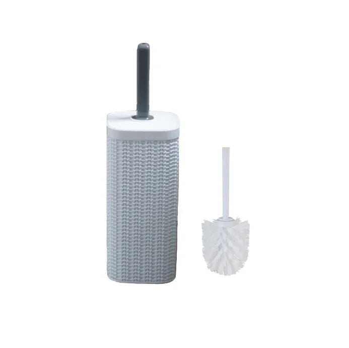 Plastic Bathroom Toilet Brush With Stand Holder
