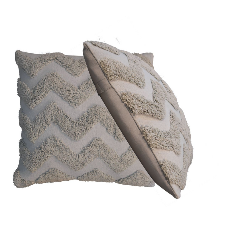 Artisan Furniture Grey Zig-zag Cushion Set of 2