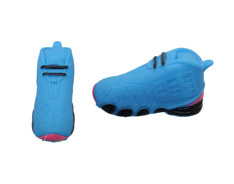 Pet Dog Toy Squeaky Football Shoe With Paw Prints Assorted Colours
