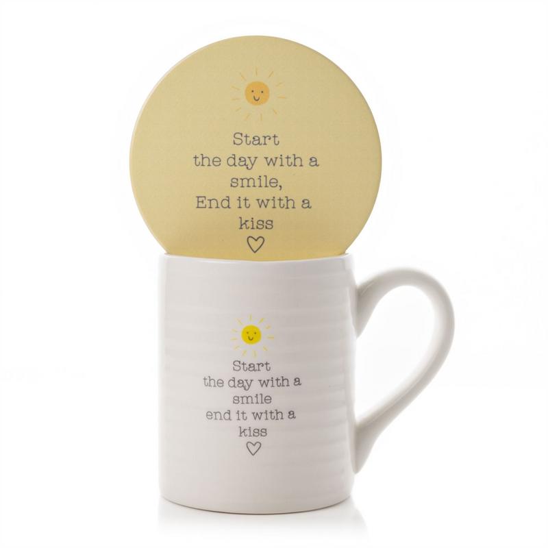 Love Life Mug & Coaster Set - Start The Day