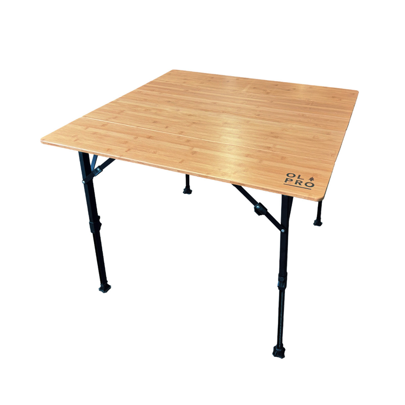 4 Fold Camping Bamboo Table 90cm x 90cm