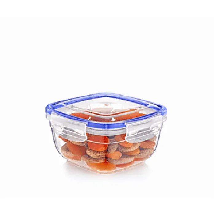 Square Clear Plastic Food Storage Container With Sealing Lid 275Ml