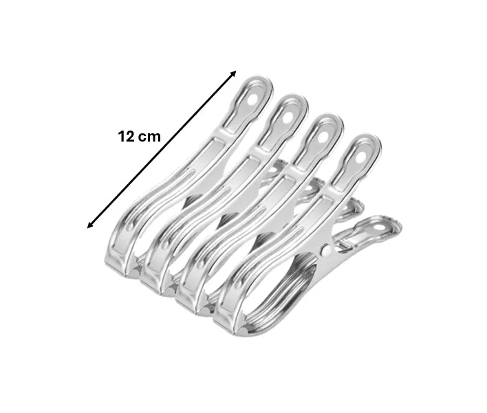 Jumbo Metal Laundry Clothes Pegs Clips Clamp Pack Of 4