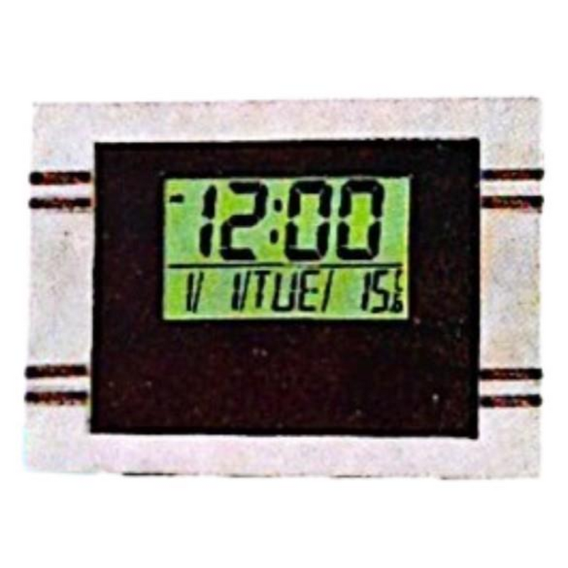 Kadio Kenko Digital Black with Temperature Day/Date Display Wall Mounted Clock