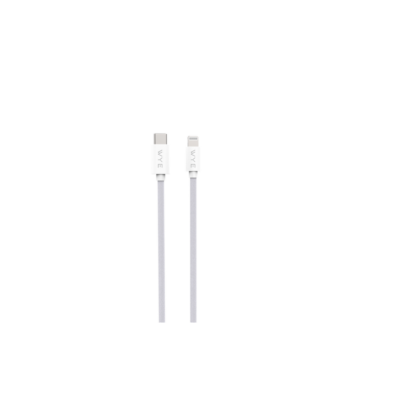 WYE USB-C to 8-Pin Fast Charging & Data Cable 2m - White