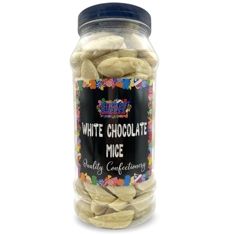 White Chocolate Mice Retro Sweets Gift Jar - 670g