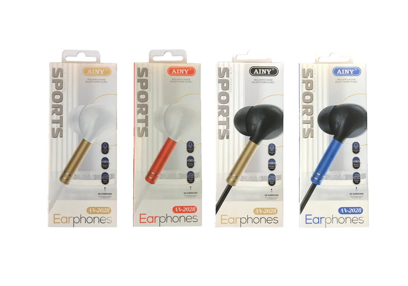 Ainy Wired Earphones An – 2028 Assorted Colours