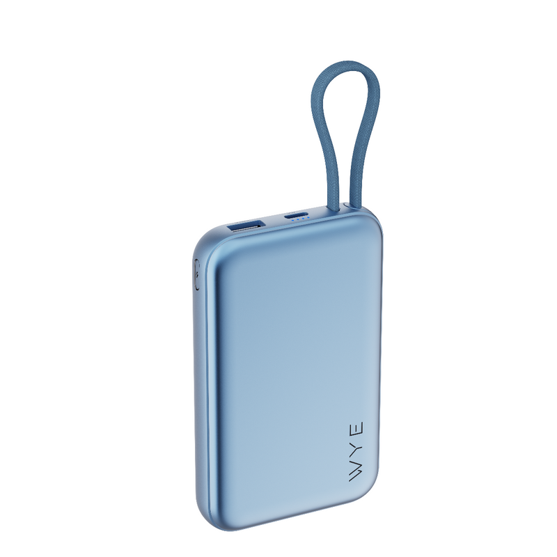 WYEFLUX Magnetic Wireless Power Bank - Blue