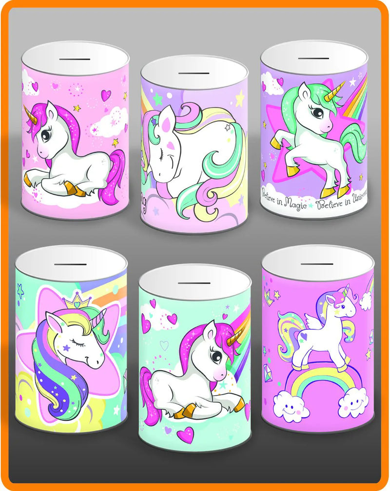Unicorn Money Tin Assorted Designs