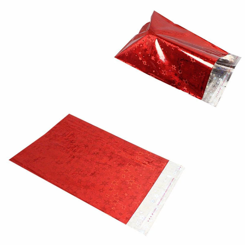 Shiny Gift Wrapping Packaging Gift Bag Envelope Pack Of 7 Assorted Colours