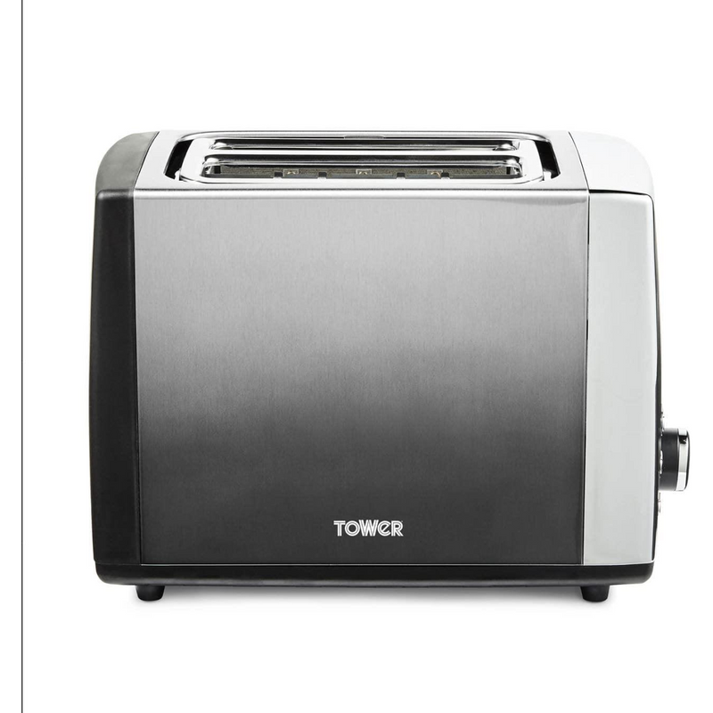 Tower Infinity Ombre Graphite 900W 2 Slice Toaster Graphite- T20038GRP