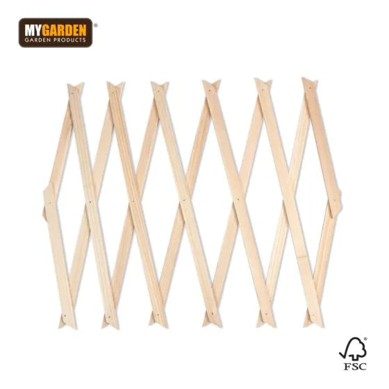 Garden E x panding Wooden Trellis Natural (Parcel Rate)