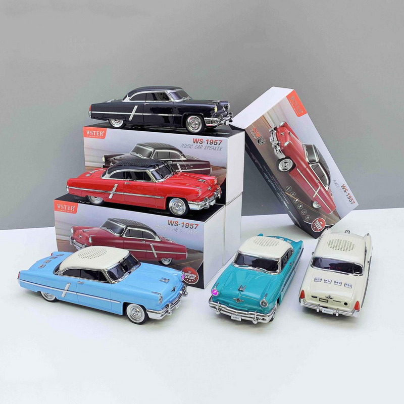 WSTER Wireless Bluetooth Car Speaker with TF/USB/FM WS-1957 Emerald