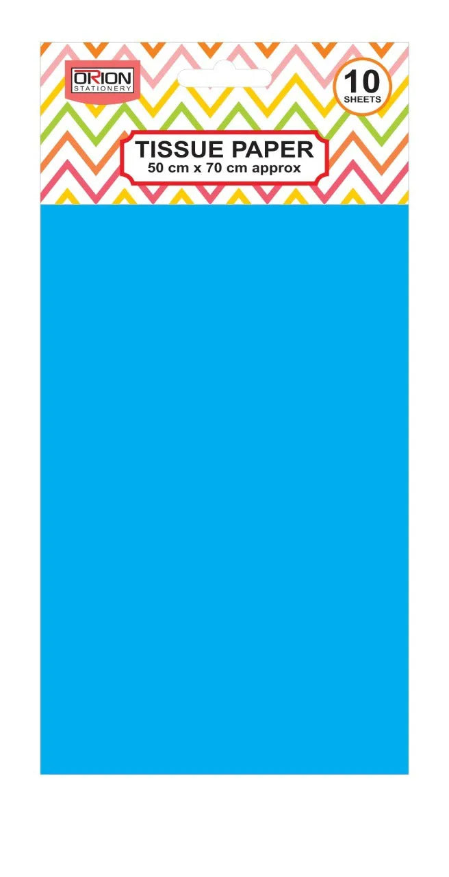 Tissue Paper Pack Size 10 Sheets Turquoise