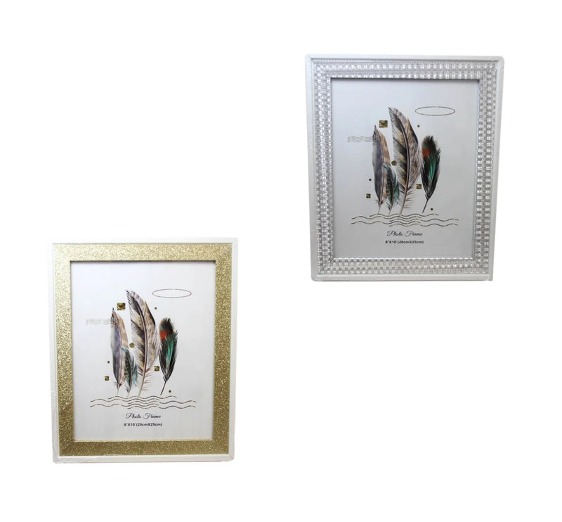 Silver Gold Sparkly Photo Frame Assorted Colours