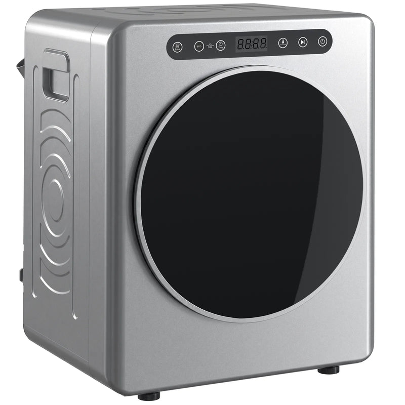 HOMCOM 5 kg Compact 40-60°C  Tumble Dryer - Silver Tone