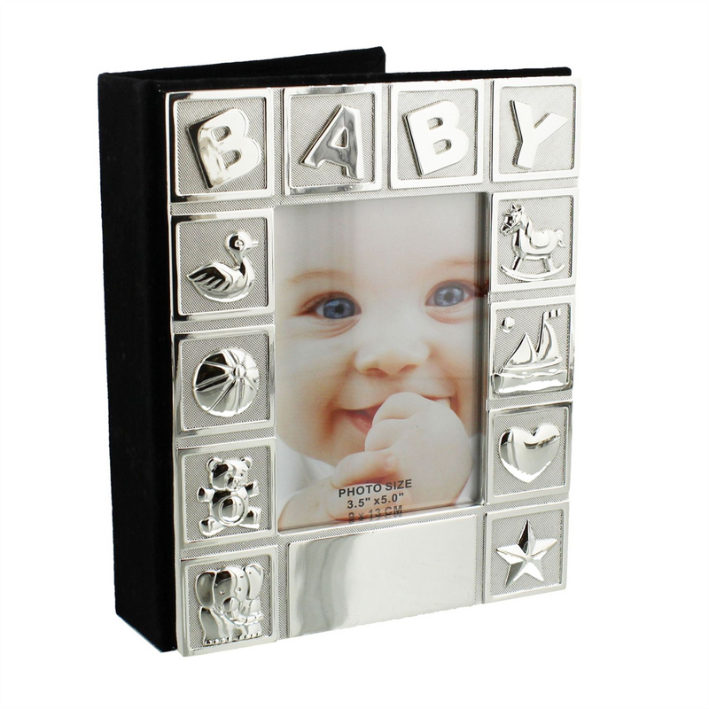 Silverplated "Baby" Album Holds 72 off 4"x6" prints