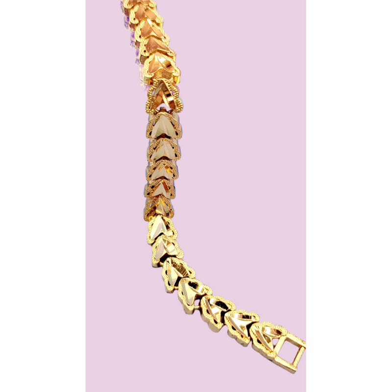Butterfly Shiny Gold Link Bracelet