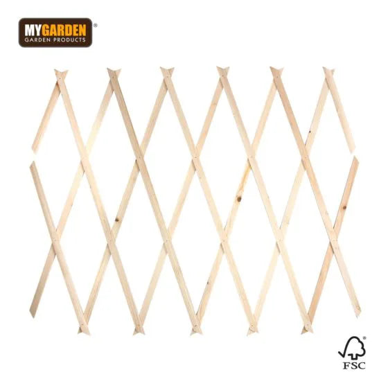 Garden E x panding Wooden Trellis Natural (Parcel Rate)