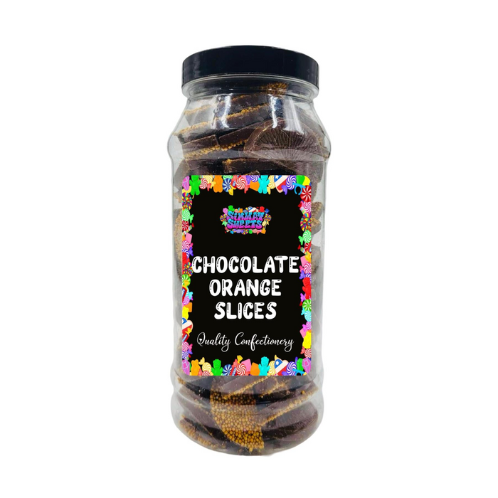 Milk Chocolate Orange Jazzies Jazzles Slices Retro Sweets Gift Jar - 600g