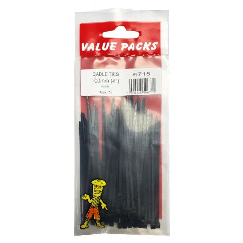 Value Pack Cable Ties Black