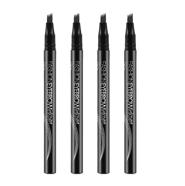 Yabaolian Eyebrow Tattoo Ink Pen 4 Point Tip Bo x Of 24