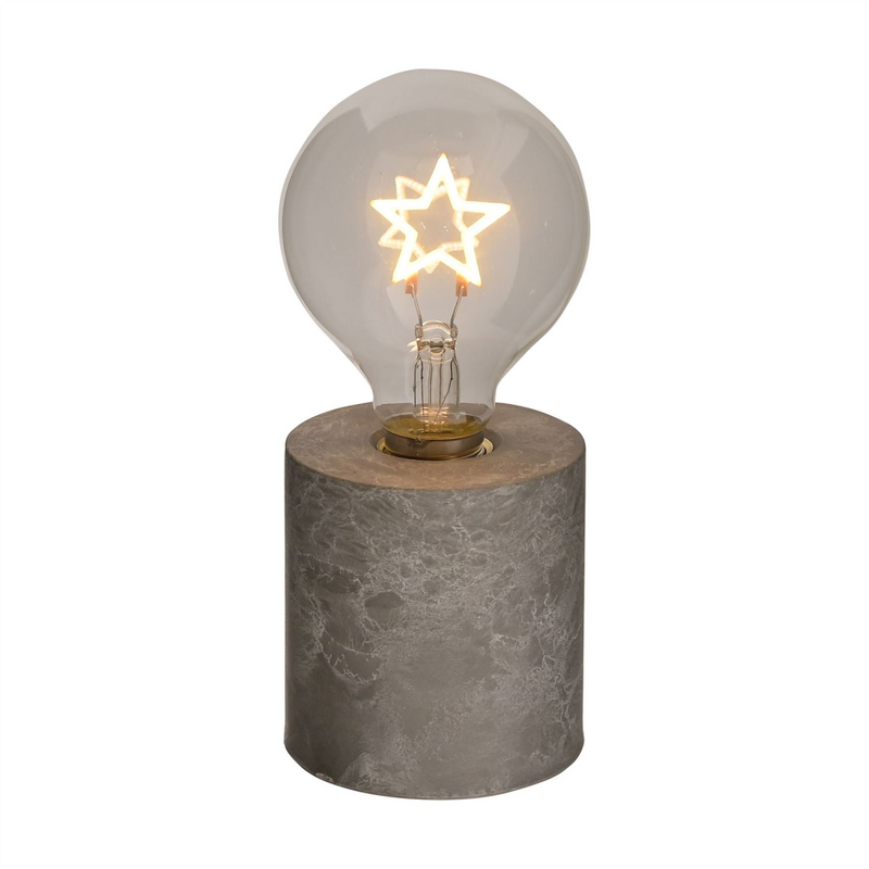 Round Star Light with Cement Effect Base