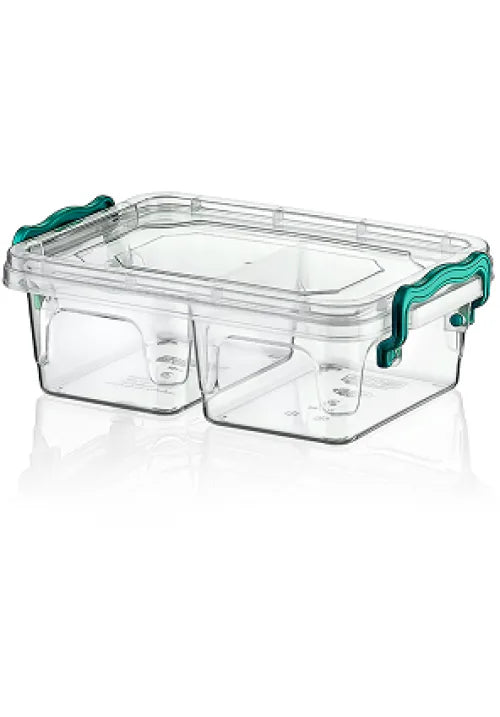 Hobby Clear Rectangular Divided Multi Bo x Storage Container Plastic 0.5 Litre