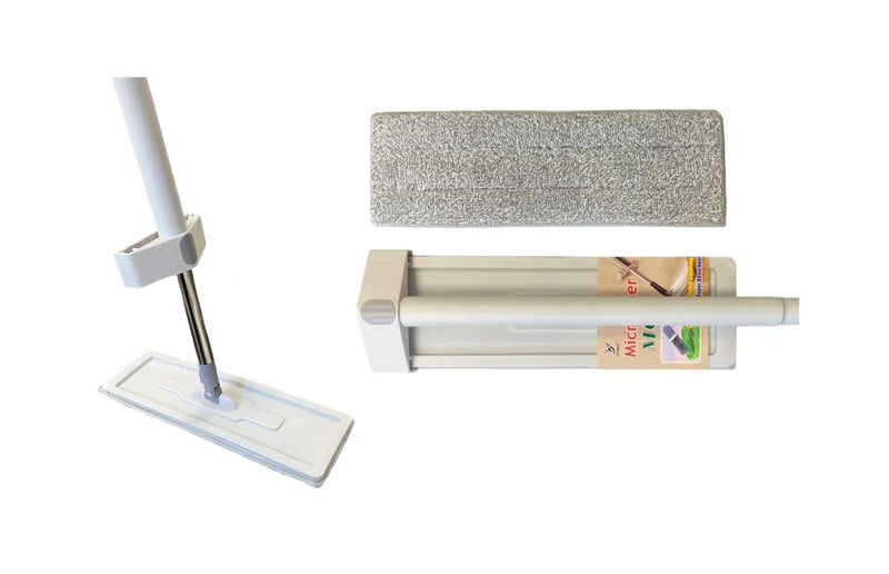 Foldable Microfibre Flat Floor Mop With Wringer Slider