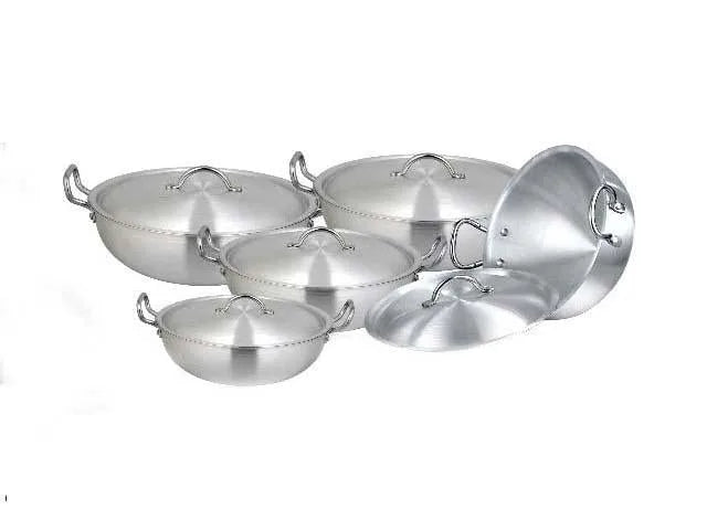 Cute Metal Wire Handle Karahi Wok Pan Set Of 5 Assorted Sizes 1 – 5