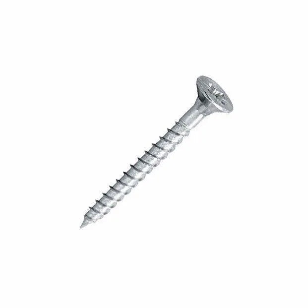 1 4 Pozi Countersunk Hardened Twinthread Wood Screws Zinc Plated Pk Of 38